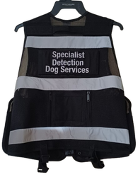 Multi Pocket Cool Mesh Fabric Vest With Body Camera Attachment Black