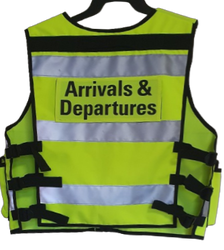 Multi Pocket Vest 3M Hi Vis Tape Yellow