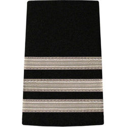 Pilot Epaulettes Black/Sliver