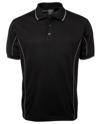 Piping Polo Black/Grey