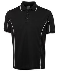 Piping Polo Black/White