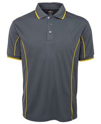 Piping Polo Grey/Yellow