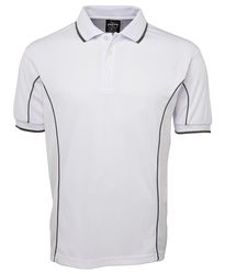 Piping Polo White/Grey