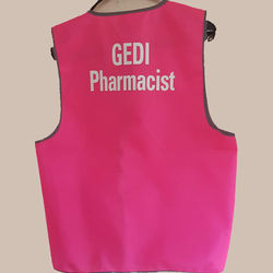 COLOURED PLAIN TRICOT VEST 100% POLYESTER FOR DURABILITY 