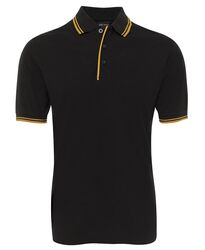 Polo   Men+39s Contrast Black/Gold