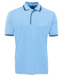 Polo   Men+39s Contrast Lt Blue/Navy