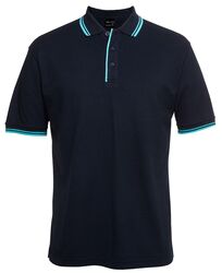 Polo   Men+39s Contrast Navy/Aqua