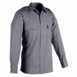 Poly Cotton Long Sleeve Premium Shirt Grey