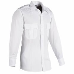 Poly Cotton Long Sleeve Premium Shirt White