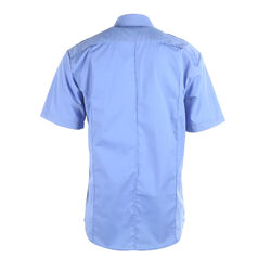 Poly Cotton Short Sleeve Premium Shirt Blue
