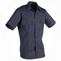 Poly Cotton Short Sleeve Premium Shirt Navy