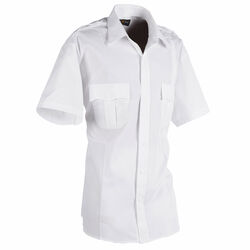 Poly Cotton Short Sleeve Premium Shirt White