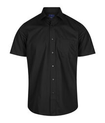 Premium Poplin Short Sleeve Shirt Black