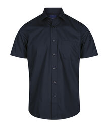 Premium Poplin Short Sleeve Shirt Navy