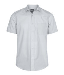 Premium Poplin Short Sleeve Shirt Silver