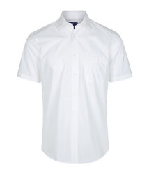 Premium Poplin Short Sleeve Shirt Star White
