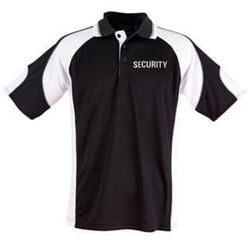 Reflective Security Alliance CoolDry Polo Black/White