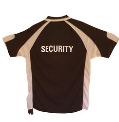 Reflective Security Alliance CoolDry Polo Rear Black/White