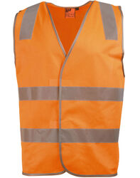 Safety Vest With Shoulder Tapes Orange