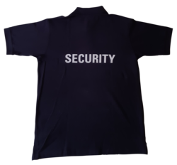 Security Polo With EpauletsReflective Security Black