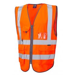 Superior Vest with Detachable Shoulder and Side Seems Orange