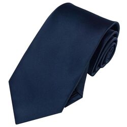 Tie Navy Full Length 142cm