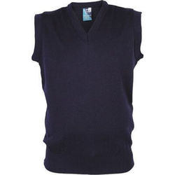 Wool Mix V-Neck style Vest Navy