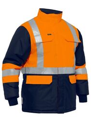 X TAPED TWO TONE HI VIS FREEZER JACKET Navy?Orange