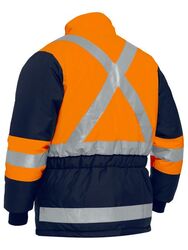 X TAPED TWO TONE HI VIS FREEZER JACKET Navy/Yellow