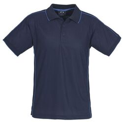  Mens Resort Polo Navy/Mid Blue