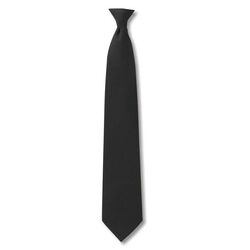 men's clip-on neckties  Black