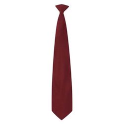 men's clip-on neckties Burgundy 